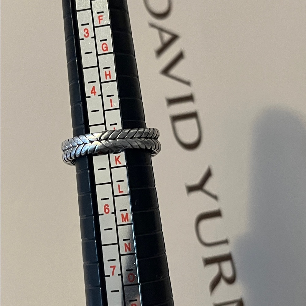 David Yurman Morganite Petite Albion Ring with Pave’ Diamonds - Picture 7 of 8